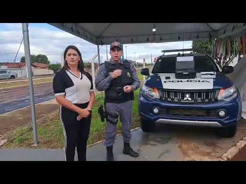 Vice-prefeita Angelita Amorim, juntamente com a Polícia Militar faz recomendações sobre o CARNAVAL