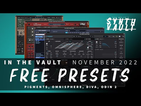 Synth Vault: In The Vault - November '22 (FREE Presets for Omnisphere, Pigments, U-he Diva, Odin 2)