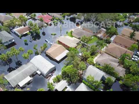 9-13-2017 Bonita Springs, Fl Hurricane Irma significant flooding with damage from drone and ground