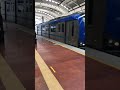 Chennai Metro Train Arriving Airport Metro Station