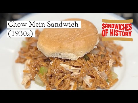 Chow Mein Sandwich (1930s) on Sandwiches of History⁣