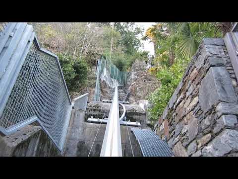 Privater Schrägaufzug Ronco Heutschi Bergfahrt - private inclined lift Switzerland