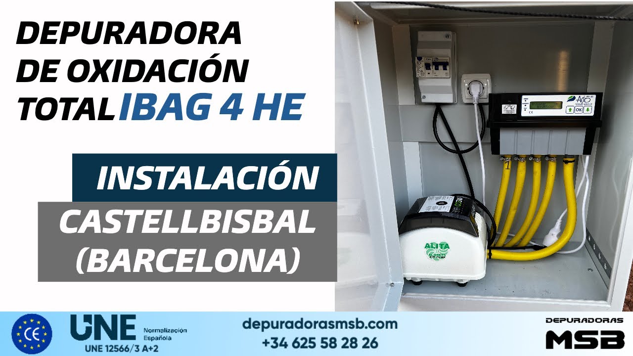 Instalación depuradora de oxidación total | iBag 4 HE | Castellbisbal (Barcelona)