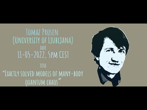 GGI Tea Breaks' Seminar -Tomaz Prosen (University of Ljubljana)