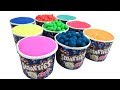 Smarties Cup's Ice Cream Play Doh Dippin Dots Vs Clay Slime Vs Kinetic S...