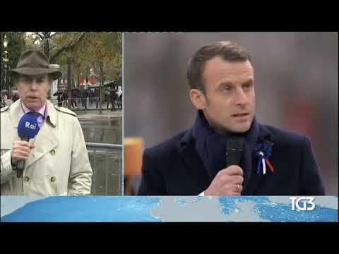§.3/- TG3 11 novembre 2018 celebrazioni in Francia per il centenario della fine della grande guerra