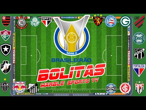 ⚽ CAMPEONATO BRASILEIRO MINI FUTEBOL ⚽ FUTEBOL com BOLINHAS - Random MARBLE RACE SOCCER FOOTBALL