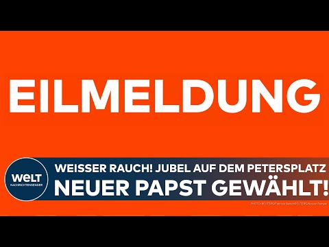 VATIKAN: Weißer Rauch! Jubel auf dem Petersplatz in Rom! Neuer Papst gewählt!