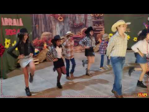 Turminha do 5º Ano na Festa Junina 2024 do Flapi e Caracol