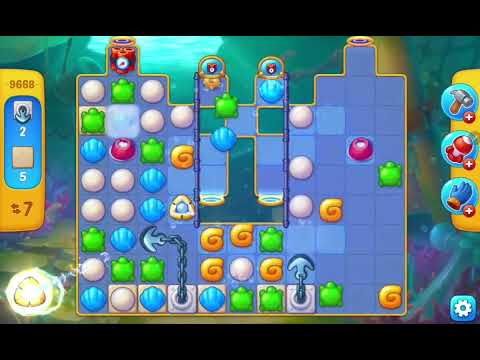 Fishdom Easy Level 9668 (with ingame lightning booster) @choraelmin