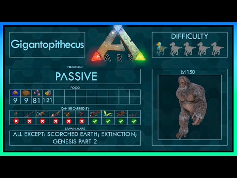Gigantopithecus / Big Foot easy Tame | Full Taming Guide Ark | Different Methods + Trap