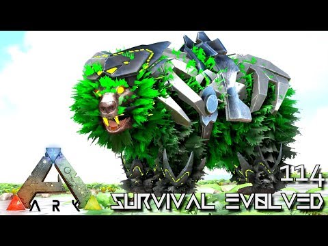 ARK: SURVIVAL EVOLVED - TEK DIREBEAR & MYTH KING RHINO E114 !!! ( ARK EXTINCTION CORE MODDED )