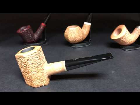 *SOLD* New Mastro Geppetto Rusticato Pipes at MilanTobacco.com (Turn on Closed Captions [CC])