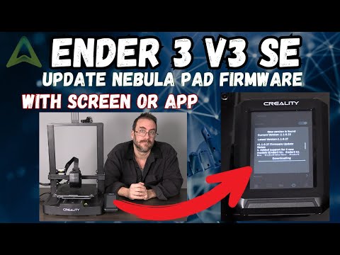 How to Update Firmware on NEBULA PAD for Ender 3 V3 SE - Creality 3D Printer