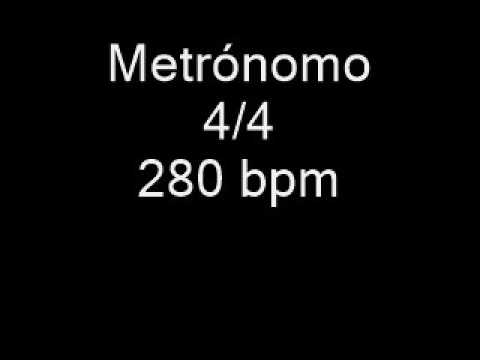 Metrónomo 280 bpm 4/4