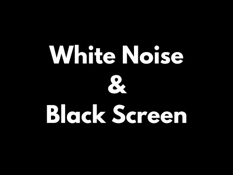 WHITE NOISE black screen - gentle sound of burning candle