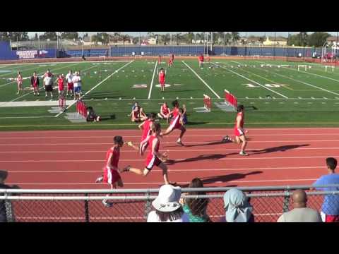 FSB 100m Heat 3 vs Troy 3-15-17 - Los Alamitos Boys