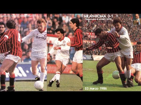 Milan-Roma 0-1 (23/3/1986) Radiocronaca di Sandro Ciotti (Tutto il calcio minuto per minuto)