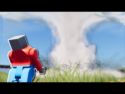 SURVIVING A TORNADO! - Brick Rigs Multiplayer Gameplay - Lego Tornado Survival Challenge!