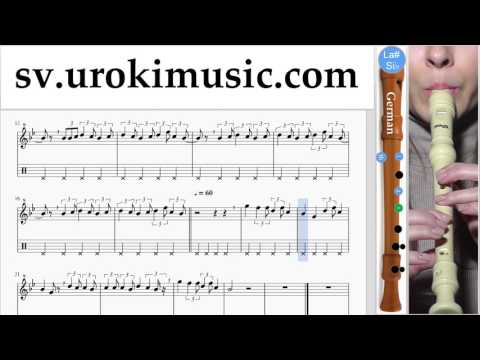 Lär Dig Spela Blockflöjt (Tysk) Lukas Graham - 7 Years Tabs Nybörjare Del 2 um-i492
