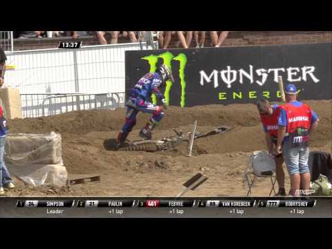 Romain Febvre crash MXGP of Belgium 2015