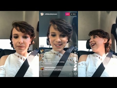 Millie Bobby Brown | Instagram Live Stream | 2 April 2017
