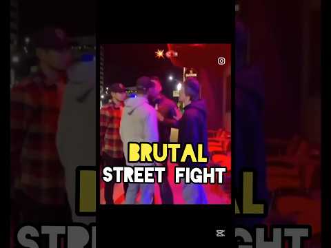 Brutal Street Fight.| Self Defense on the Street. #mma #boxing#martialarts #kravmaga#fyp #viralvideo