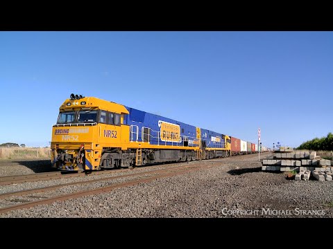 NR52 "R U OK?" Leads 4AM5 Pacific National Container Train (8/6/2023) - PoathTV Australian Railways