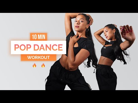 10 MIN. INTENSE POP DANCE WORKOUT - full body fat burn & dance to the beat (advanced, No Equipment)