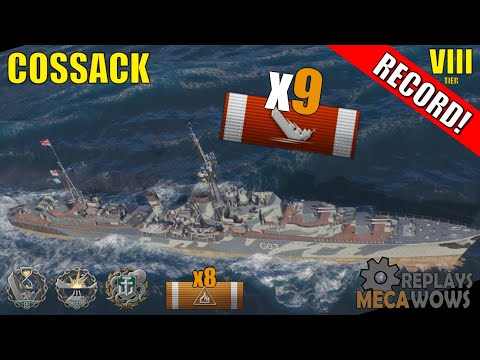 Cossack 9 Kills & 126k Damage | World of Warships Gameplay