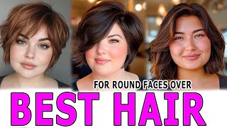 Best Hair for Round Faces Over 30- 40