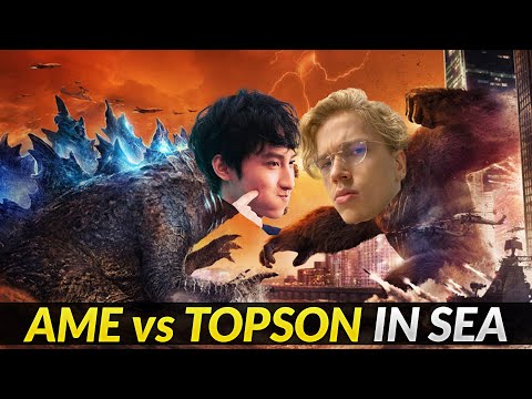 Topson vs Ame same Lane in SEA Server - WTF laning phase