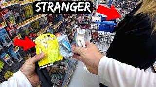 Asking STRANGERS in Walmart for Fishing Tips (CRINGE!)