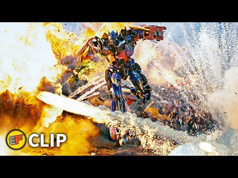 NEST vs Decepticons - Optimus Prime Destroys Shockwave | Transformers Dark of the Moon (2011)