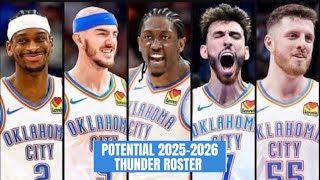 OKLAHOMA CITY THUNDER LINEUP 2025-2026 #nba #basketball #okc