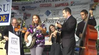 "Pike County Breakdown", Haley Stiltner on Banjo- ETSU Bluegrass Pride Band in Kingsport 8/29/09