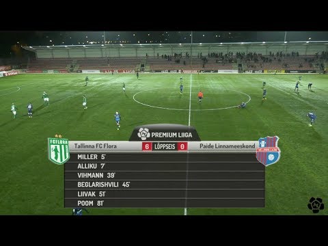 3. voor 2018: Tallinna FC Flora - Paide Linnameeskond 6:0 (4:0)