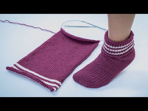 Knitted socks with one swatch easily and simply - even a beginner can handle it!