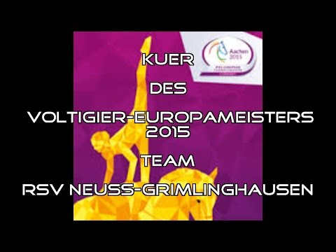 KÜR Voltigier Europameister Team Neuss-Grimlinghausen
