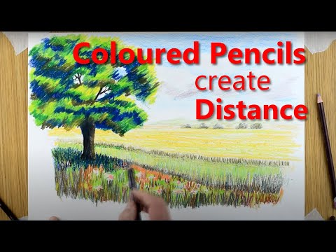 Draw with Coloured Pencils PART 4 Landscape