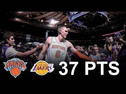 Kristaps Porzingis Full Highlights 2017.12.12 vs Lakers - 37 Pts, 11 Reb, 5 Blk
