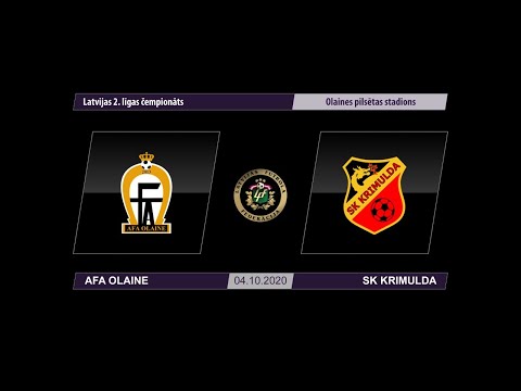 AFA Olaine - SK Krimuda (Latvijas 2. līgas čempionāts 2020)