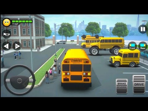 Super High School Bus Driving Simulator 3D - Android Gameplay