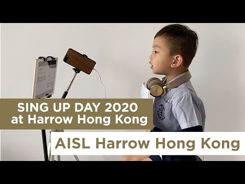 Sing up day 2020 at Harrow Hong Kong