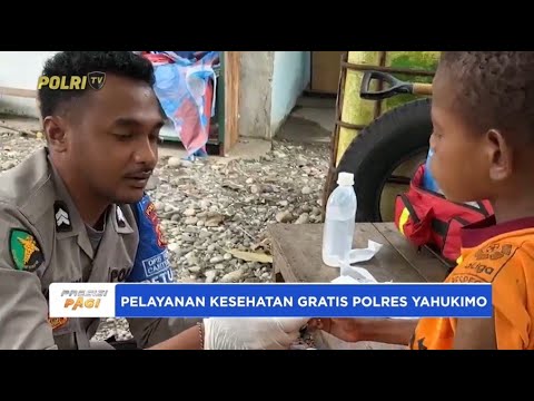 PELAYANAN KESEHATAN GRATIS SATGAS KELADI SAGU POLRES YAHUKIMO