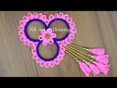 Woolen Craft Idea - Woolen Door Hanging Making With...