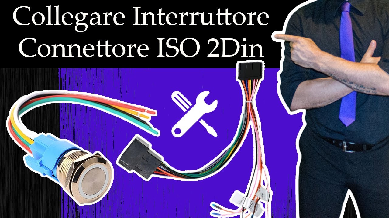 Evitare BATTERIA MORTA - Tasto spegnimento Autoradio - Come creare Interruttore Connettore ISO 2DIN