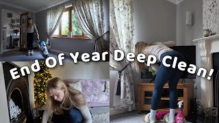 END OF YEAR DEEP CLEAN | Full house: hoovering, carpet cleaning, dusting & air fryer deep clean!