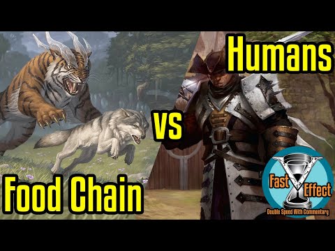 Food Chain vs Humans | Legacy Magic: The Gathering w/Commentary | Fast Effect | ELD's MTG