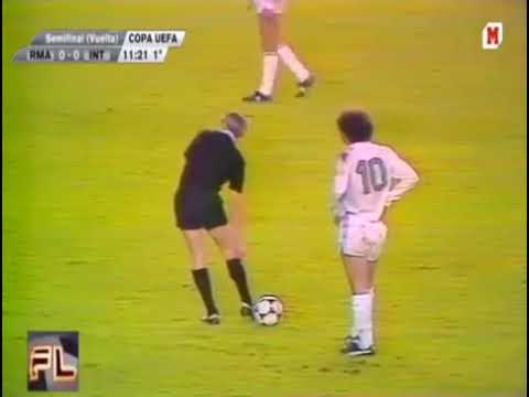 Real Madrid vs  FC Internazionale partido completo UEFA Cup 1984 1985